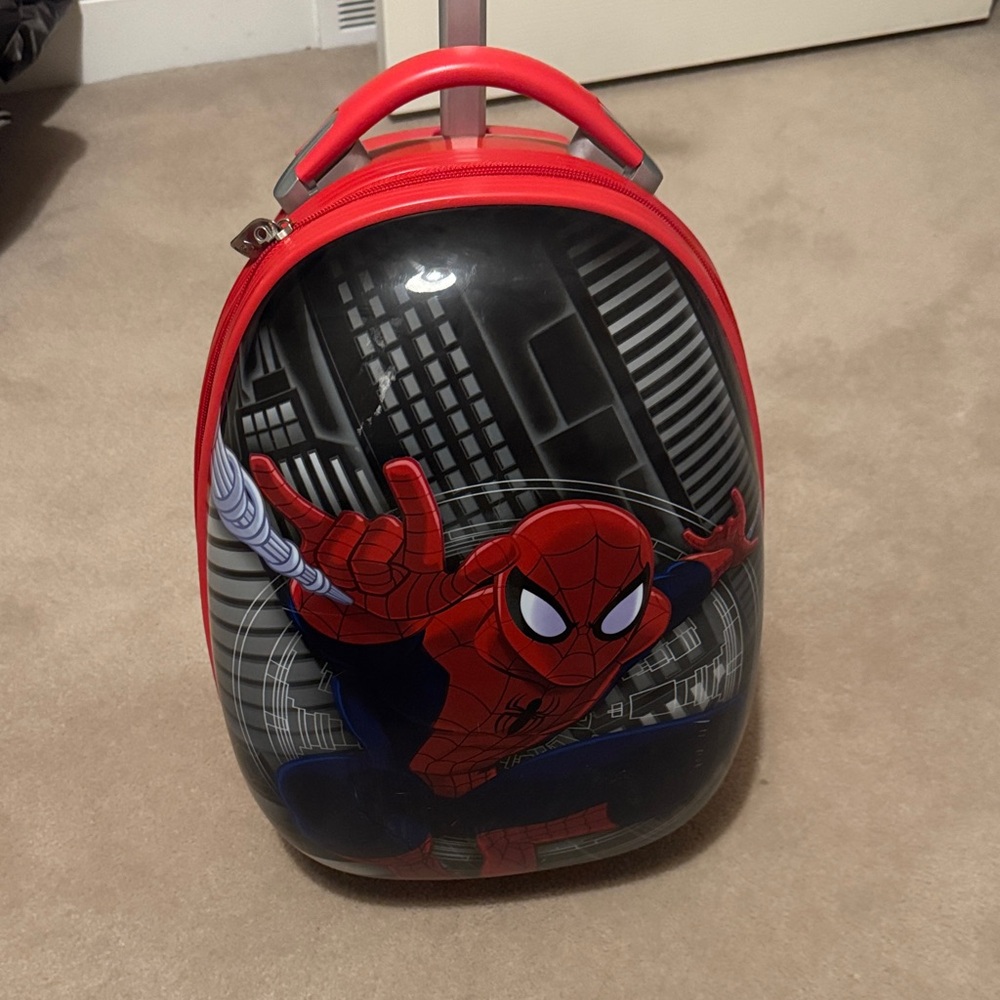 Spider-Man Kids Rolling Backpack - Red and Black